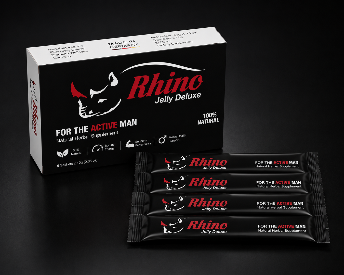 Rhino Oral Jelly Packung x8